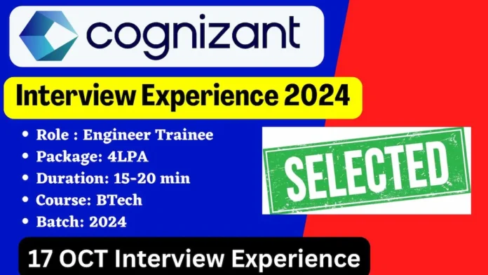 Cognizant cis role interview questions