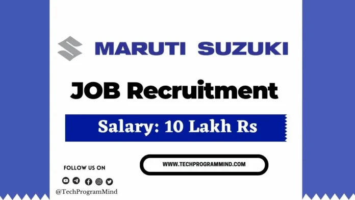 Maruti Suzuki Recruitment 2024