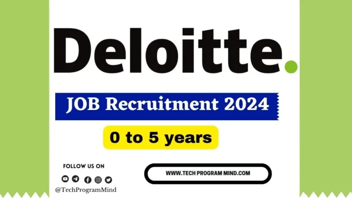 Deloitte Analyst Learning Operations Hiring 2024