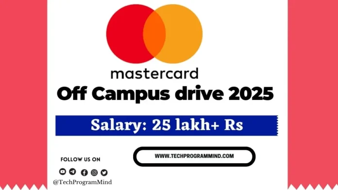 Mastercard off campus drive 2025