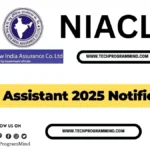 NIACL Assistant 2025 Notification Apply Now for 500 Vacancies NIACL Assistant 2025 Notification Apply