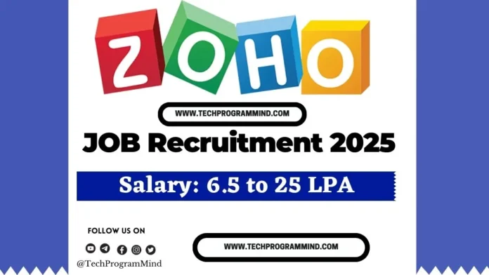 ZOHO off campus drive 2025