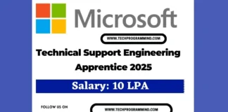 Microsoft off campus hiring 2025 – Technical Support Engineering Apprentice Microsoft off campus hiring 2025