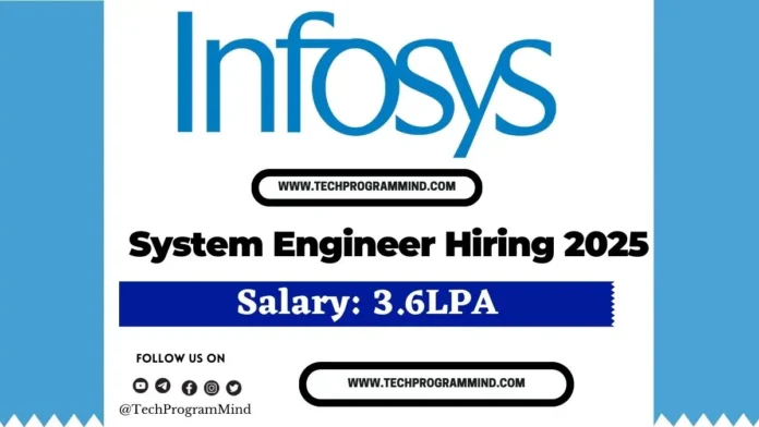 Infosys System Engineer Hiring 2025