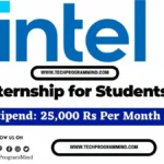 Intel Internship for 2025 2026 2027 Batch – Intel Software Design Intern Intel Internship for 2025 2026 2027 Batch