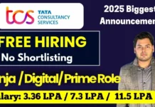 TCS Free NQT 2025 Hiring | How to apply for tcs nqt 2025 TCS Free NQT 2025 Hiring