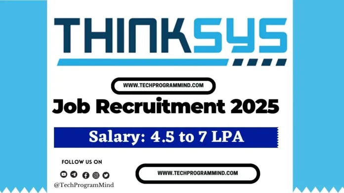 Thinksys Recruitment 2024 2025