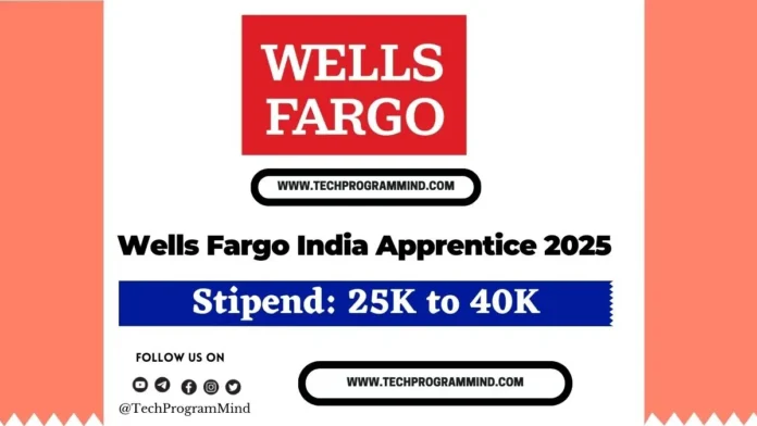 Wells Fargo India Apprentice Hiring 2025