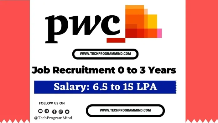 PWC Job Recruitment 2025