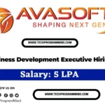 Avasoft Recruitment 2025 – Business Development Executive Avasoft Recruitment 2025