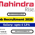 Mahindra Rise Recruitment 2025 | mahindra rise selection process 2025 Mahindra Rise Recruitment 2025