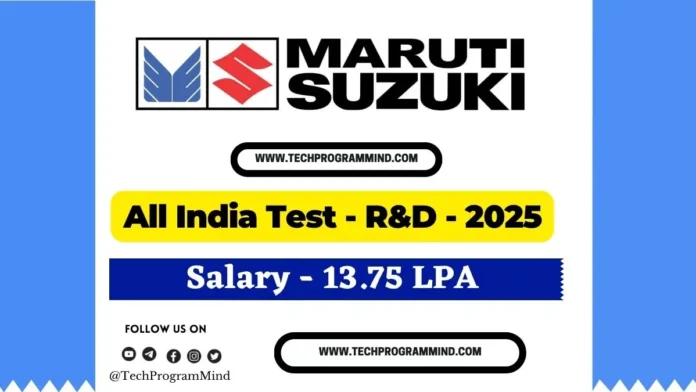 Maruti Suzuki Recruitment 2025