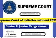 Supreme Court of India Recruitment 2025: Senior & Junior Court Assistant Posts Supreme Court of India Recruitment 2025