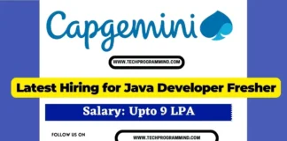 Capgemini Junior Java Developer Hiring 2025 Capgemini Junior Java Developer Hiring 2025