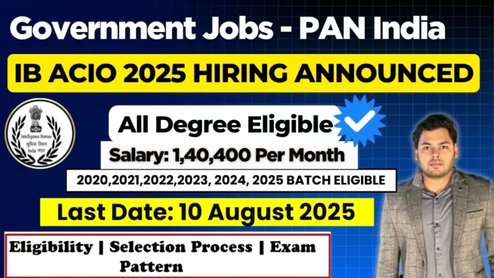 IB ACIO Recruitment 2025