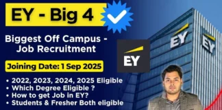 EY Off Campus drive 2025 | Ernst and Young Careers Hiring 2025 EY Off Campus drive 2025