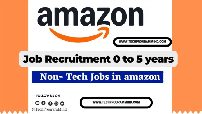 Amazon Transportation Specialist Job Hiring