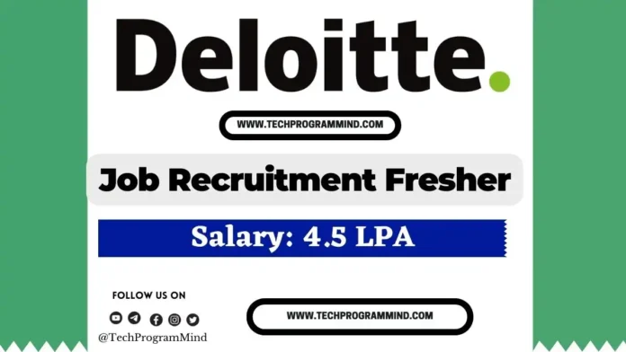 Deloitte hiring 2025 for freshers
