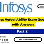 Infosys Verbal Ability questions and Answer – Part 2 Infosys Verbal Ability questions and Answer