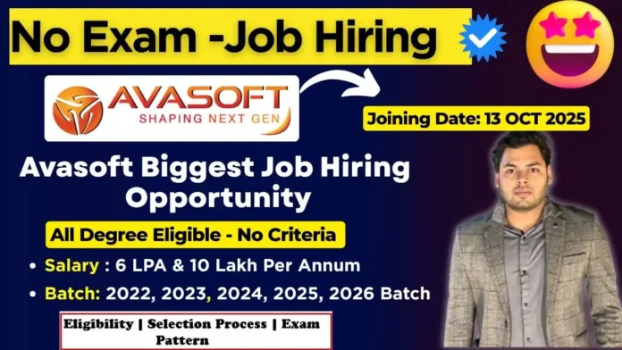 Avasoft Hiring 2025