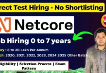 Netcore Hiring 2025 – Netcore Backend Developer Hiring Process Netcore Hiring 2025