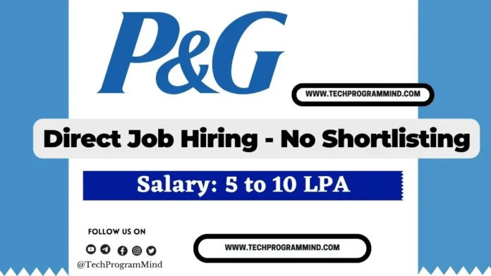 P&G Hiring 2025 - Data Scientist - Direct Test Hiring