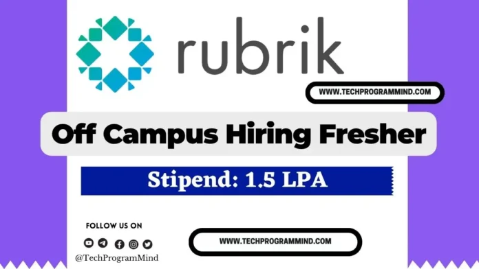 Rubrik Hiring 2026 - Software Engineer - Winter Intern Rubrik Hiring 2026 - Software Engineer - Winter Intern