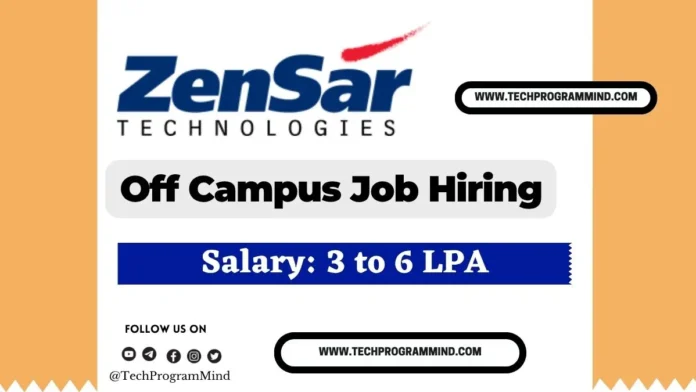 Zensar Off Campus Drive 2025