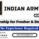 Indian Army IAIP 2025 Internship | Internships for college students 2026 Indian Army IAIP 2025 Internship