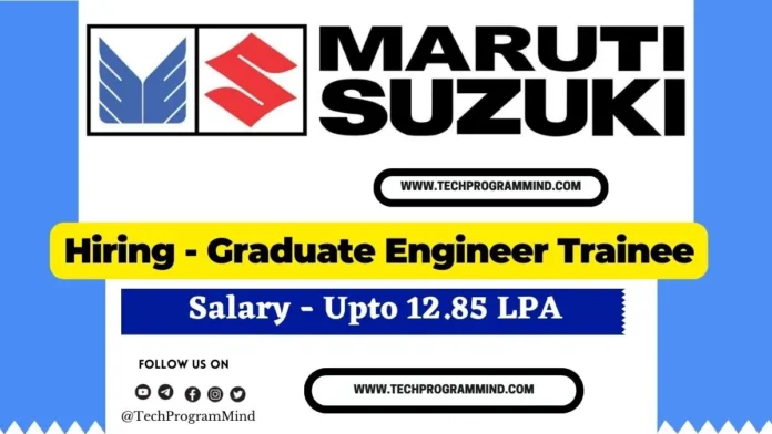 Maruti Suzuki Hiring 2025 Maruti Suzuki Hiring 2025