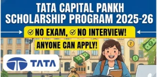 TATA Capital Pankh Scholarship 2025-2026 TATA Capital Pankh Scholarship 2025-2026