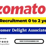Zomato Hiring 2025: Customer Delight Associate – Freshers & Experienced Candidates Apply Now Zomato Hiring 2025 Customer Delight Associate