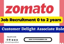 Zomato Hiring 2025: Customer Delight Associate – Freshers & Experienced Candidates Apply Now Zomato Hiring 2025 Customer Delight Associate