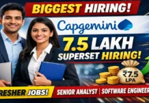 Capgemini Off Campus Drive 2025-2026 | Capgemini Hiring Analyst & Senior Analyst Role Capgemini Off Campus Drive 2025-2026