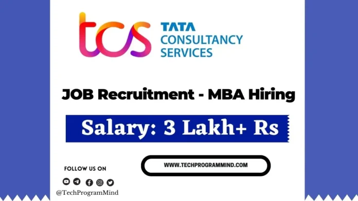 TCS MBA Hiring 2026