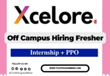 Xcelore Hiring 2026 – Xcelore Off Campus Drive 2025 & 2026 | Freshers Internship + PPO Opportunity Xcelore Hiring 2026