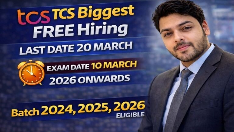 TCS Free NQT Hiring 2026 | TCS Off Campus Drive 2026 - Tech Program Mind