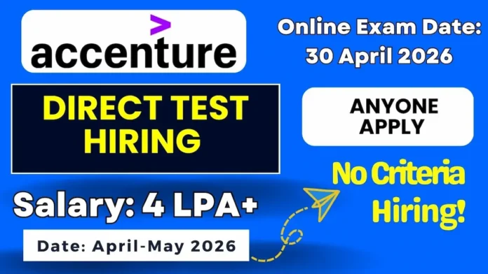 Accenture Off Campus Drive 2026