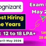 Cognizant Ace Team Campus Hiring 2026 – Full Stack AI Engineer (Associate and Senior Associate grade) Cognizant Ace Team Campus Hiring 2026