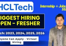 HCLTech Hiring Internship 2026 – 9 Months Internship Opportunity | Apply Now HCLTech Hiring Internship 2026