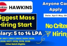 Hawkins Recruitment 2026 – Management Trainees, Summer Internship & Apprentices Hiring Hawkins Recruitment 2026