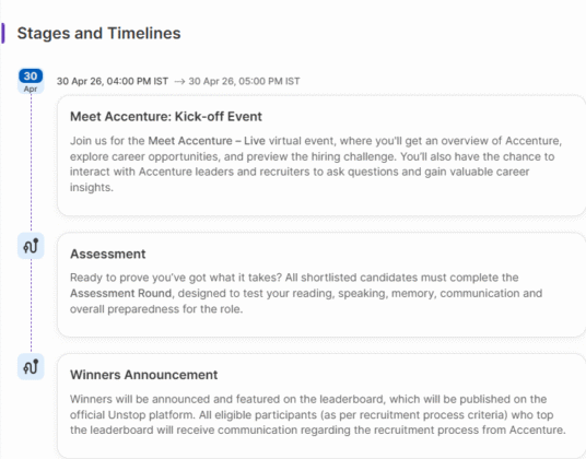Accenture Off Campus Drive 2026 - Accenture Direct Test Hiring - Tech ...