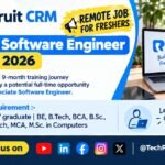 Remote Job for Freshers | Recruit CRM Trainee Software Engineer Hiring 2027 Remote Job for Freshers | Recruit CRM