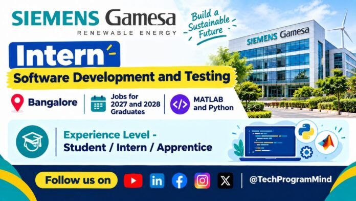 Siemens Gamesa Intern | Software Development and Testing Siemens Gamesa Intern | Software Development and Testing